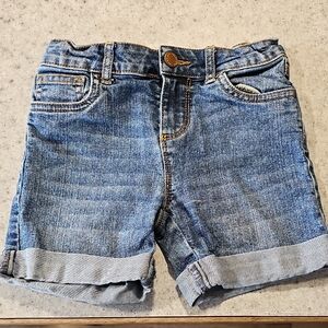 Joe Fresh Size 7 Light Blue Rolled-Cuff Denim Shorts
